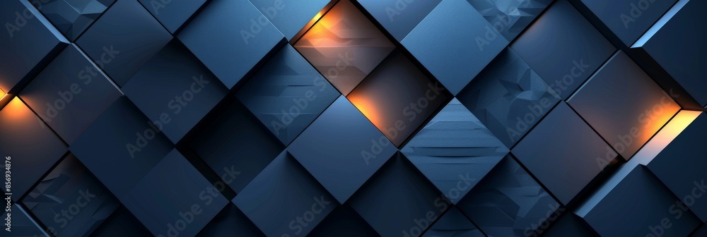 Abstract Geometric Pattern with Warm Glows Abstract Geometric Pattern with Warm Glows