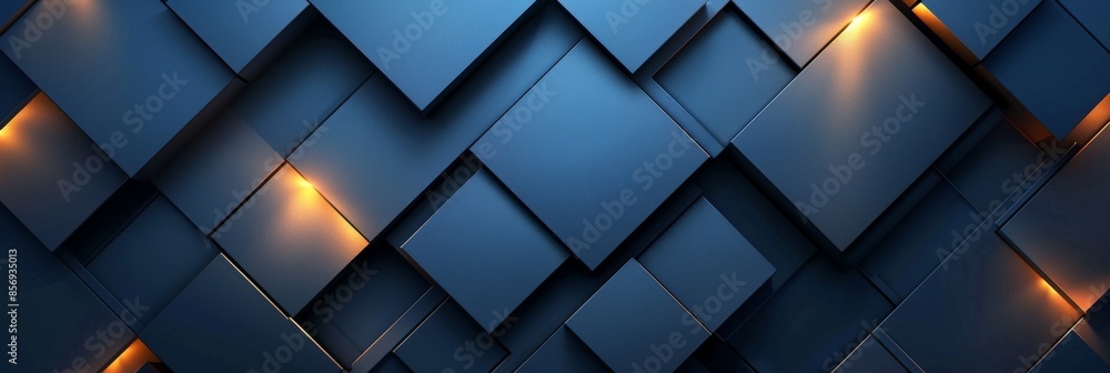 Abstract Geometric Pattern with Glowing Light Abstract Geometric Pattern with Glowing Light
