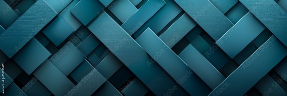Abstract Geometric Pattern in Teal Tones Abstract Geometric Pattern in Teal Tones