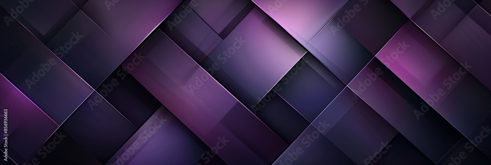 Obraz premium Abstract Purple and Black Geometric Pattern