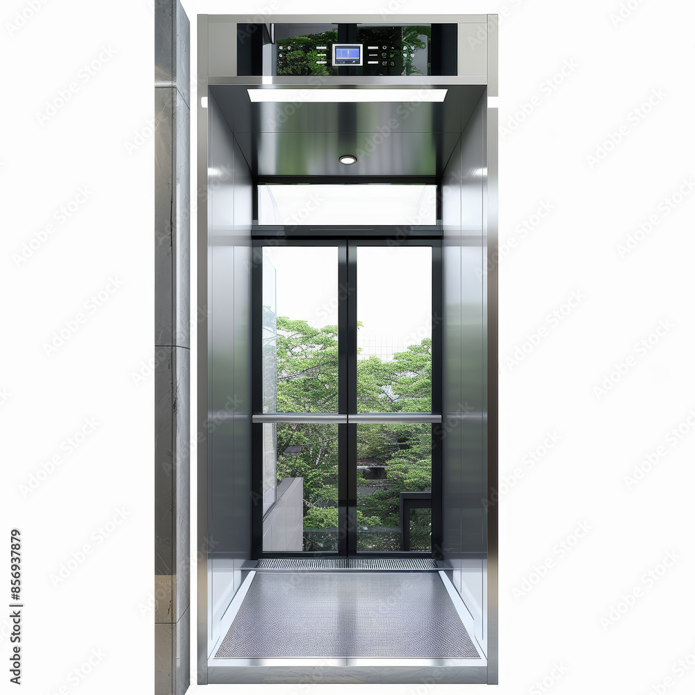 Sightseeing elevator and passenger elevator car with transparent sides or sides for sightseeing scenery Sightseeing elevator and passenger elevator car with transparent sides or sides for sightseeing scenery
