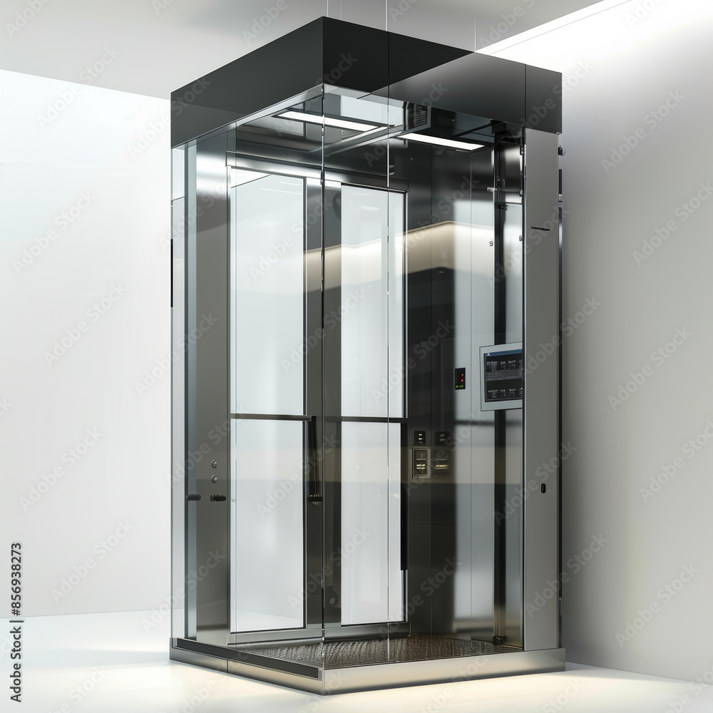 Sightseeing elevator and passenger elevator car with transparent sides or sides for sightseeing scenery Sightseeing elevator and passenger elevator car with transparent sides or sides for sightseeing scenery
