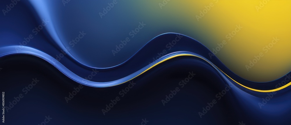 abstract navy blue and yellow flowing background illustration abstract navy blue and yellow flowing background illustration