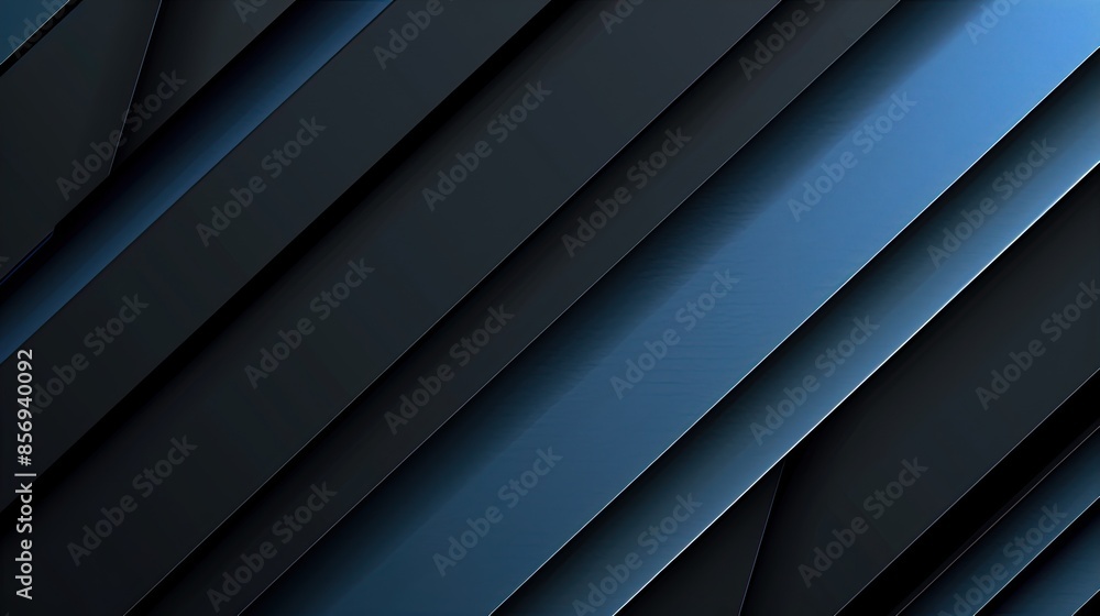 Sleek and Sophisticated Black and Blue Abstract Sleek and Sophisticated Black and Blue Abstract
