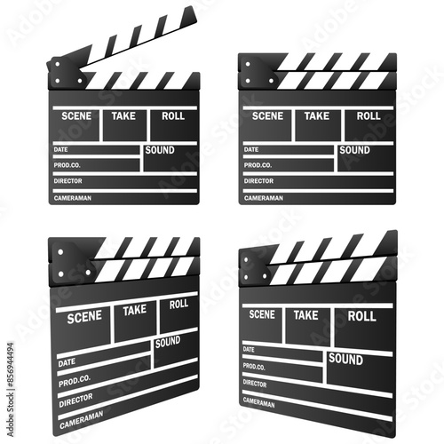 Cotton board collection. Kino kolotushki. Vector illustration
