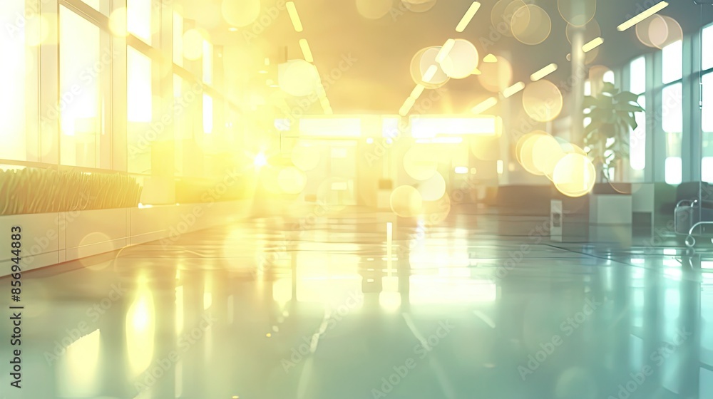 Beautiful blurred light with modern medical background Beautiful blurred light with modern medical background