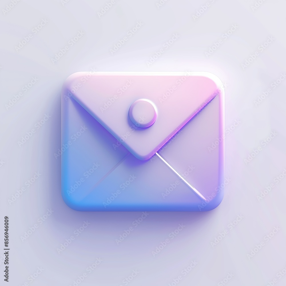Illustration of text app icon in 3d style. Generative ai.