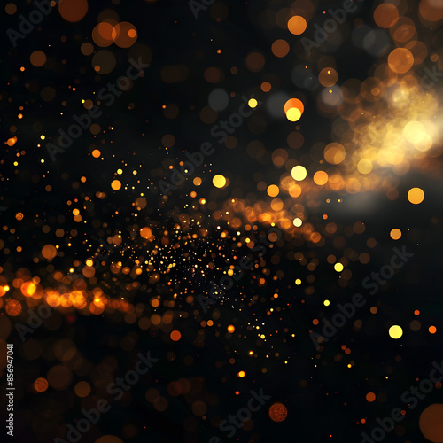 trap code shine on black background，abstract background with bokeh。