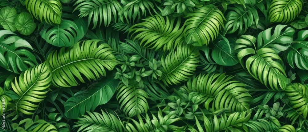 Leaf background. Green leaf patern background
