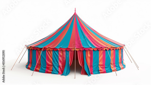 circus tent isolated on white © EnGbarr