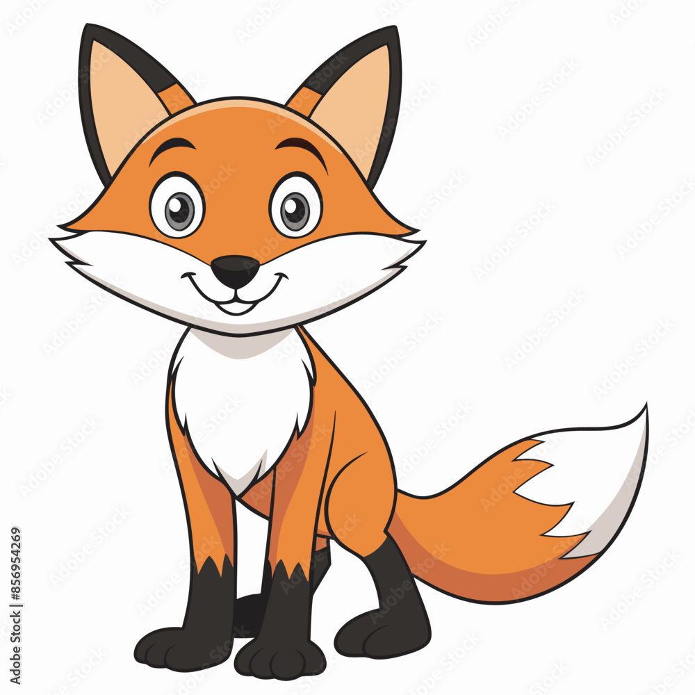 red fox cartoon red fox cartoon