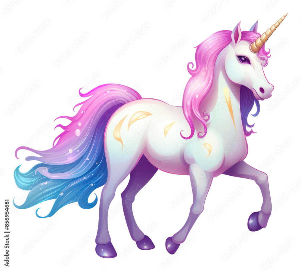 Fototapeta premium PNG Unicorn cartoon animal mammal.