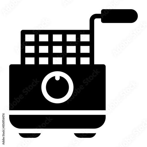 deep fryer glyph icon