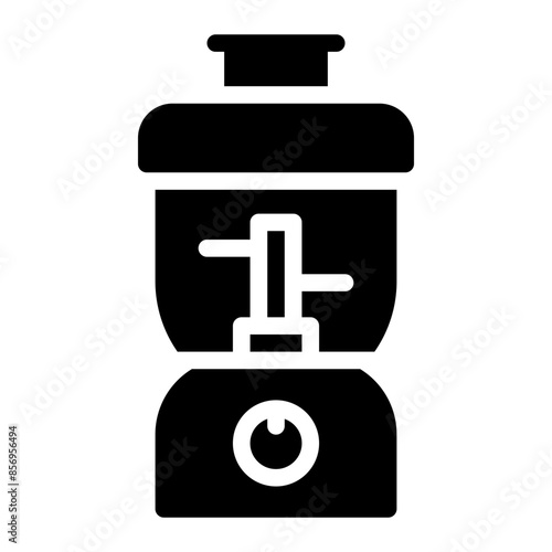 food processor glyph icon