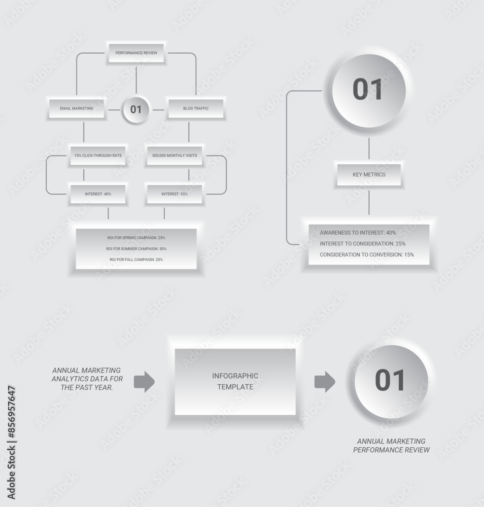 Neumorphic flow chart infographic design template set Neumorphic flow chart infographic design template set