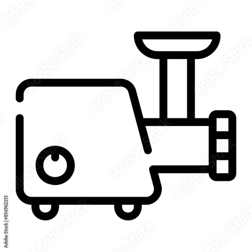 meat grinder line icon