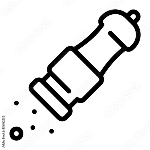 pepper grinder line icon