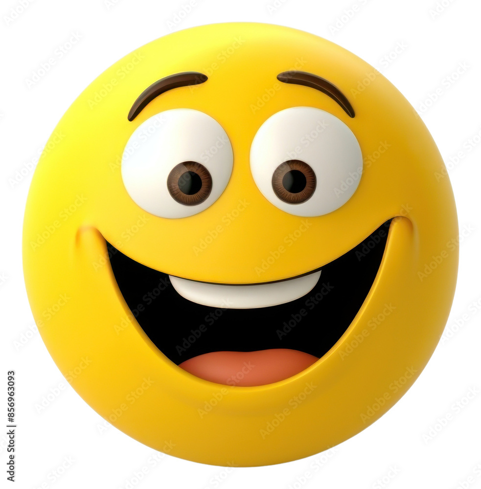 Fototapeta premium PNG Emoticon cartoon face toy.