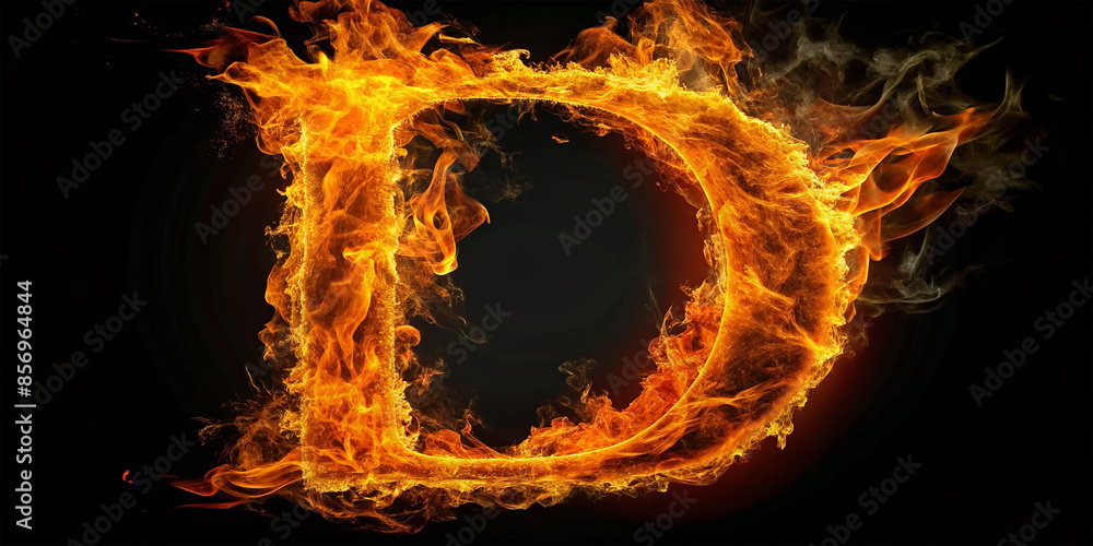 Fire alphabet letter Fire alphabet letter