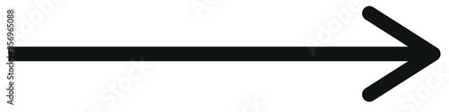 Black arrow pointing right side shape vector element.