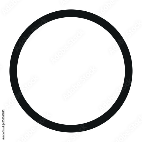 Round circle geometric ball shape line art icon for apps and websites. Vector element.
