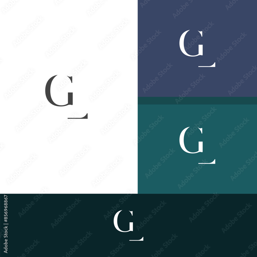 GL, LG letter logo design template elements. Modern abstract digital alphabet letter logo. GL, LG letter logo design template elements. Modern abstract digital alphabet letter logo.