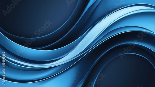 Abstract wallpaper created from Blue 3D Undulating lines. Colorful 3D Render