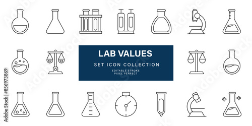Lab values and concentrations icon