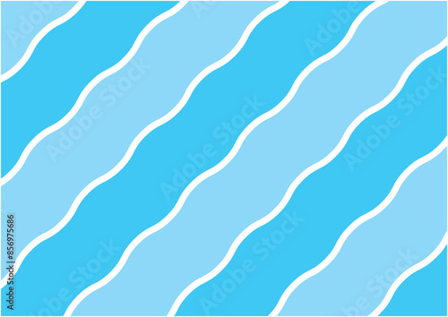 夏をイメージしたカラフルで明るい波模様の背景画像