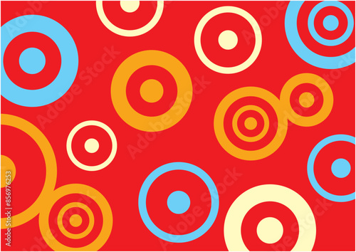 夏をイメージしたカラフルで明るい波模様の背景画像