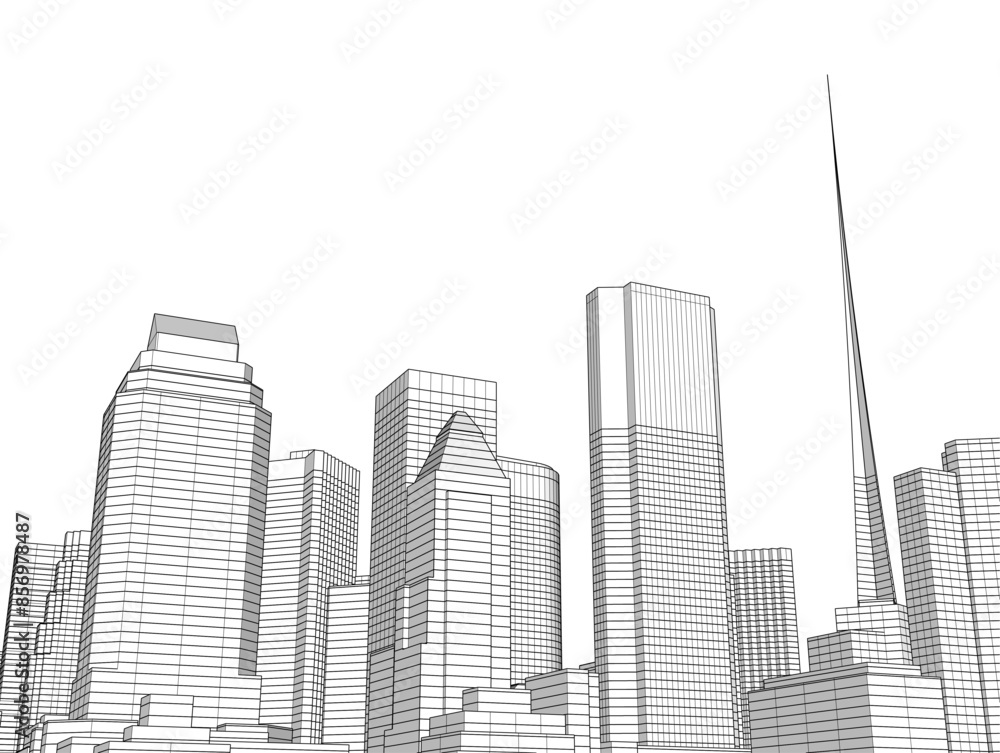 city architecture vector 3d illustration city architecture vector 3d illustration