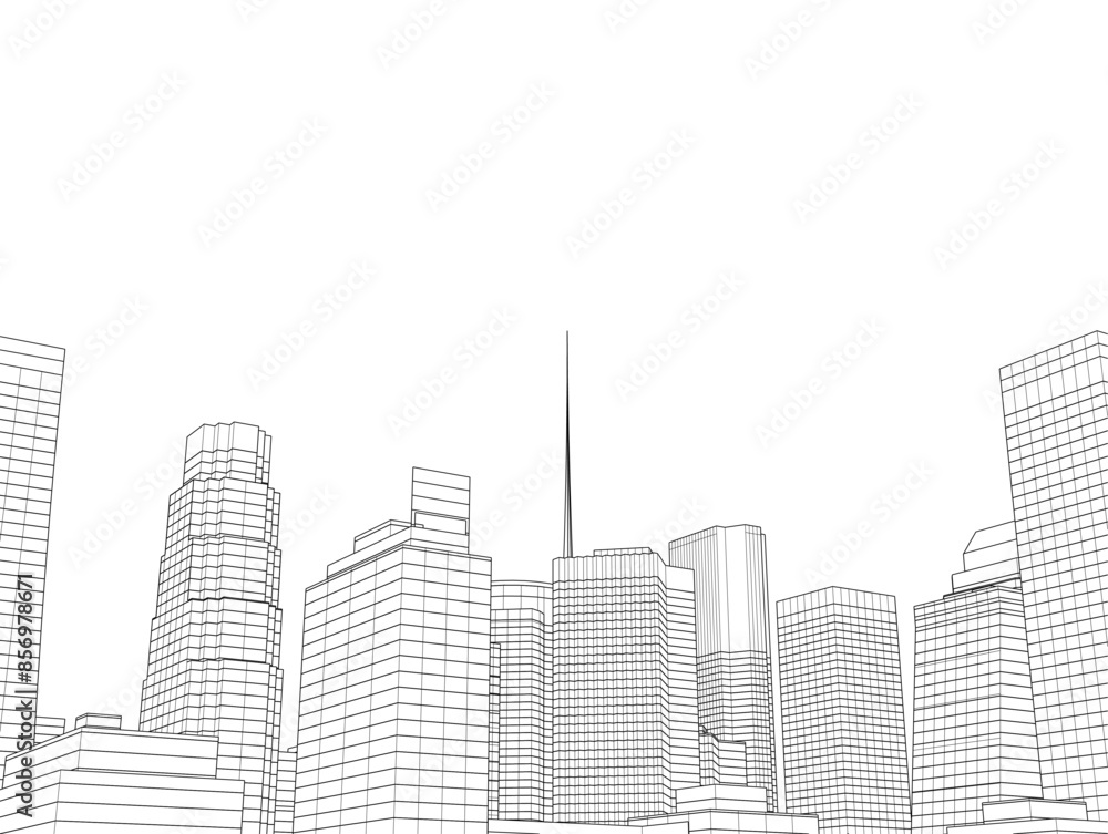city architecture vector 3d illustration city architecture vector 3d illustration