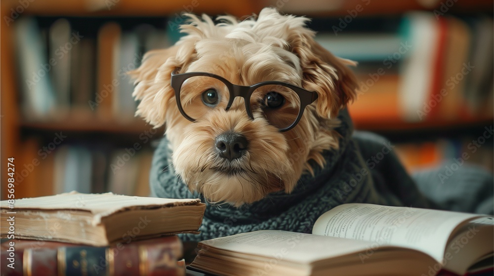 reading in the library