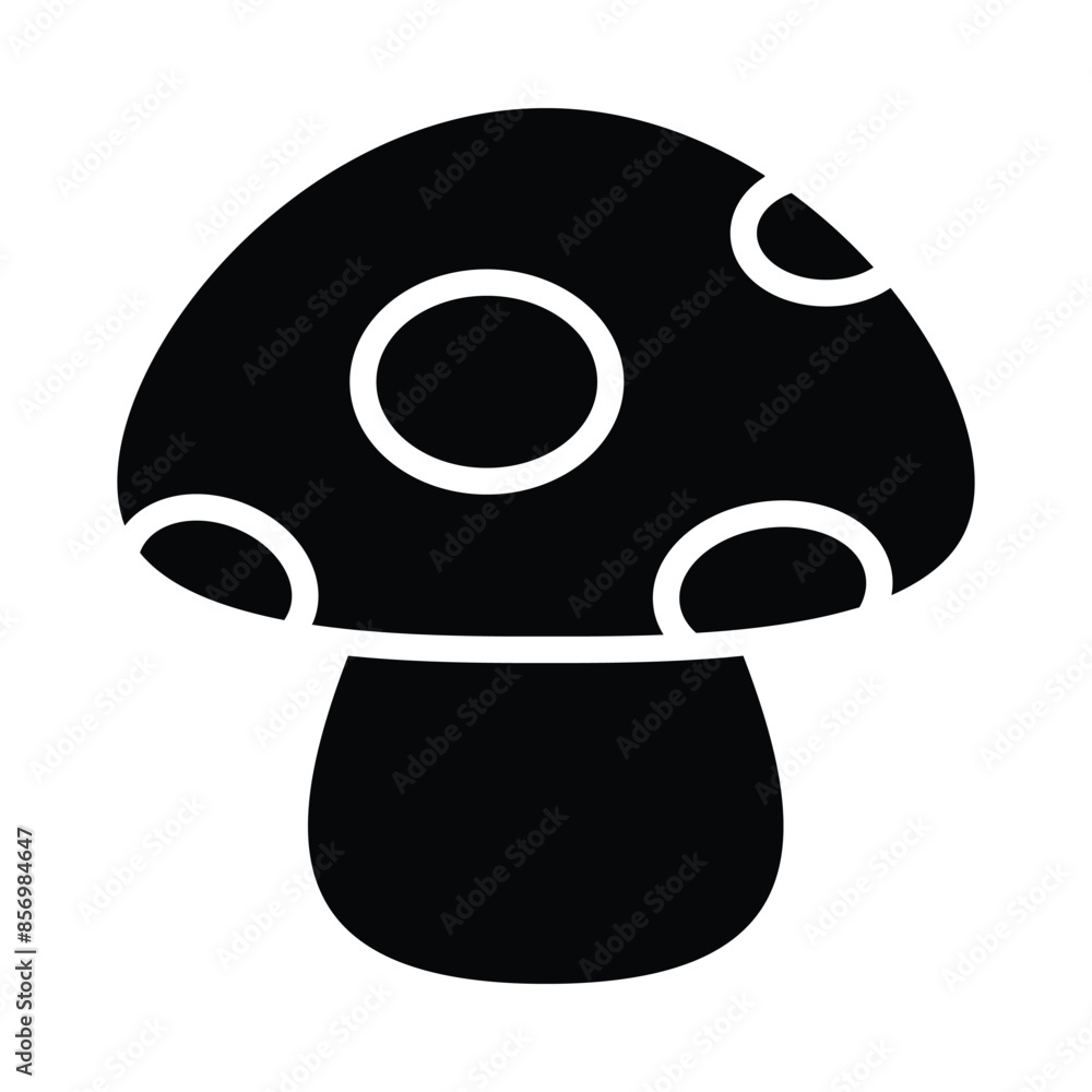 Simple Mushroom glyph icon. The icon can be used for websites, print templates, presentation templates, illustrations, etc Simple Mushroom glyph icon. The icon can be used for websites, print templates, presentation templates, illustrations, etc