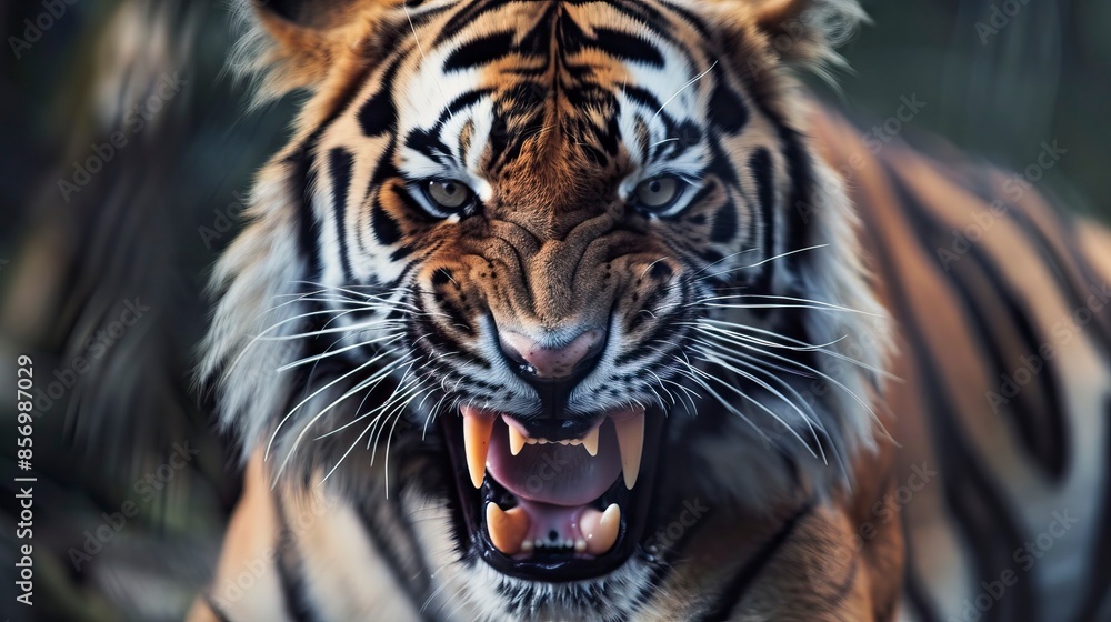 Naklejka premium Angry Tiger