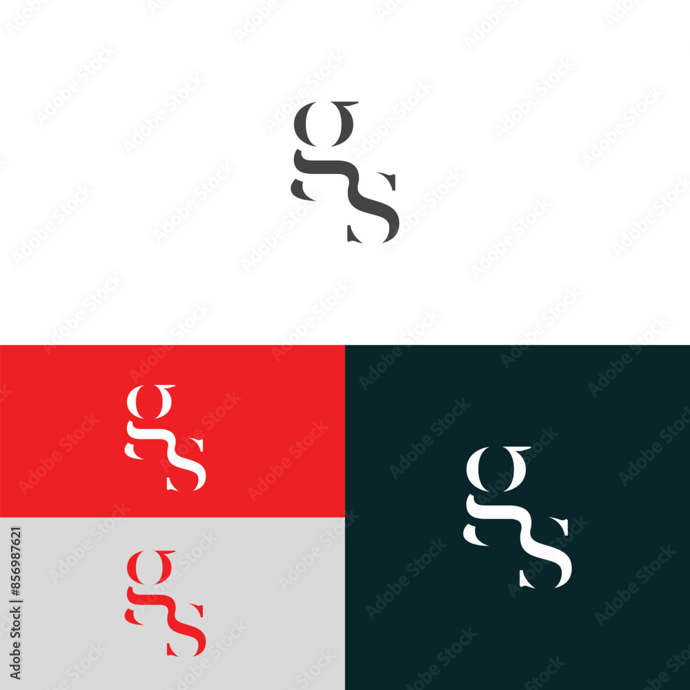 GS, SG letter logo design template elements. Modern abstract digital alphabet letter logo. GS, SG letter logo design template elements. Modern abstract digital alphabet letter logo.