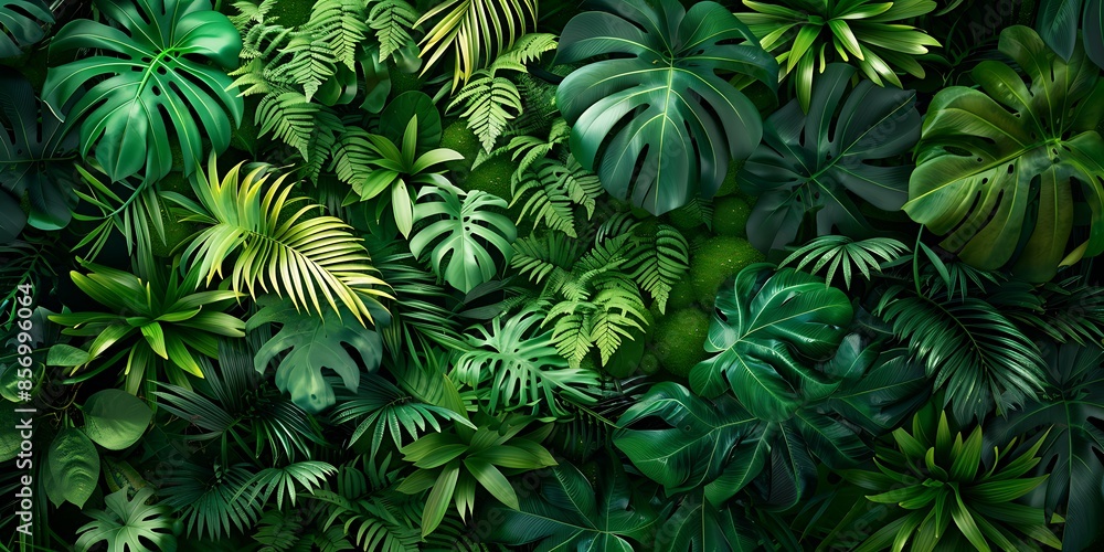 custom made wallpaper toronto digitaltree leaves, Abstract Rainforest Patterns Background A vibrant abstract background with rainforest patterns and lush green hues, highlighting the beauty and diversity of tropical forests.