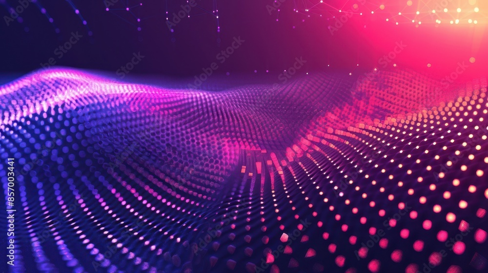 Abstract Purple and Pink Digital Landscape Abstract Purple and Pink Digital Landscape