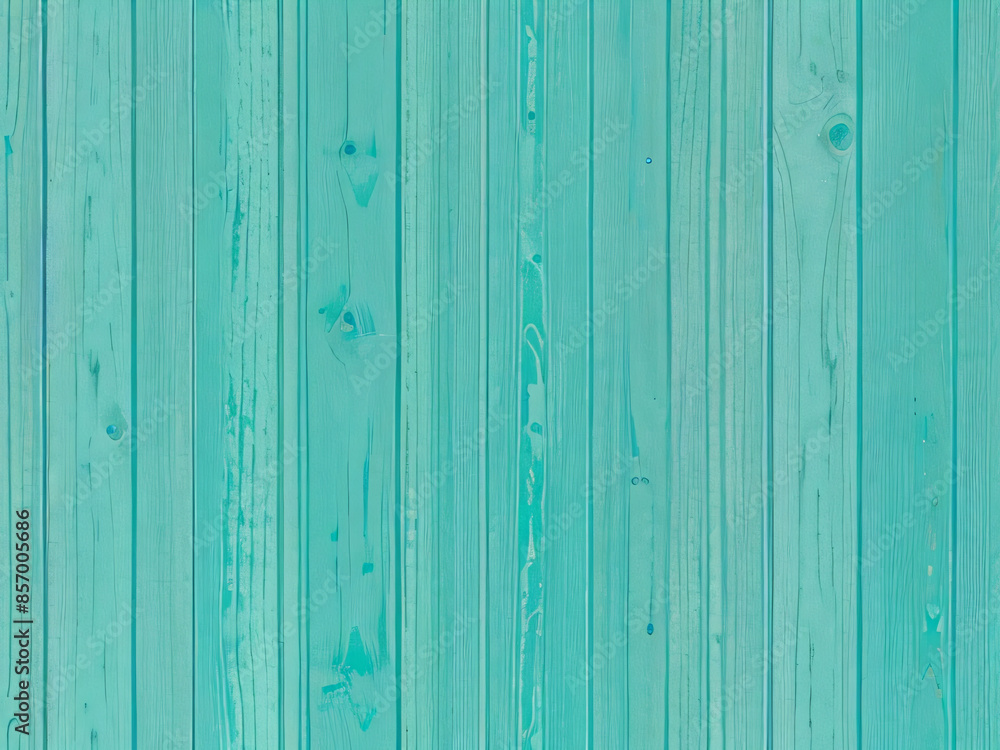 A turquoise wooden wall with a modern chair and side table. A turquoise wooden wall with a modern chair and side table.
