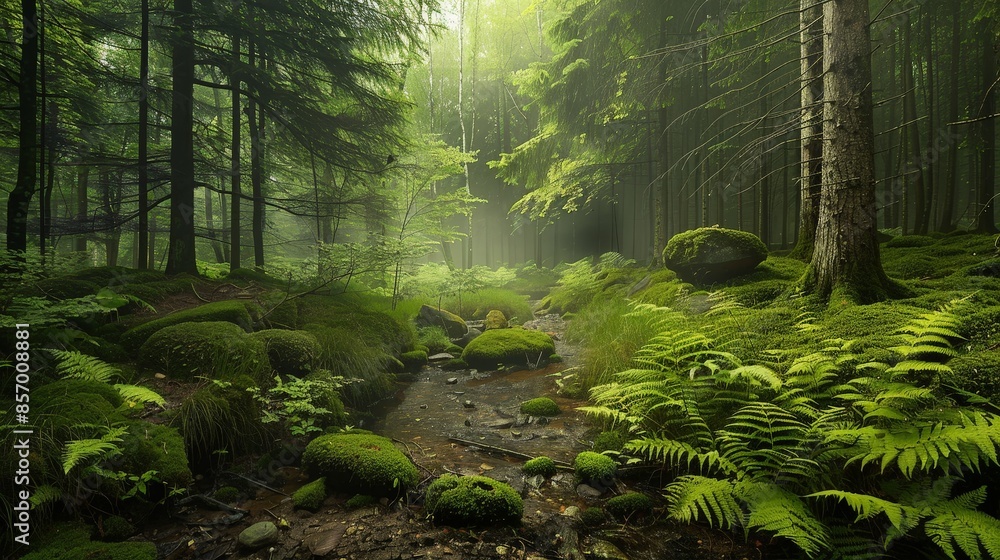 Imagine a tranquil forest glen bathed in the soft light of dawn, with dew-kissed ferns and moss-covered stones adding to the sense of magic and tranquility in the woodland. Imagine a tranquil forest glen bathed in the soft light of dawn, with dew-kissed ferns and moss-covered stones adding to the sense of magic and tranquility in the woodland.