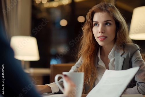 bussinesswoman in a Business meeting photo