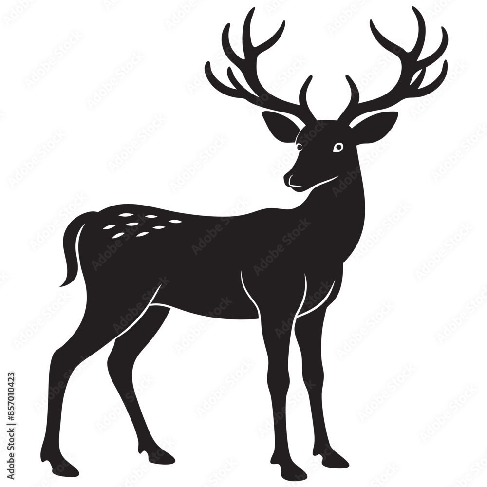 Fototapeta premium deer silhouette vector