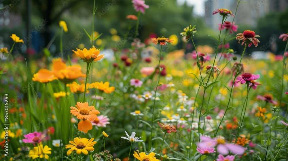 Picture a vibrant city park alive with the colorful blooms of urban flowers, their beauty and resilience bringing joy and vitality to the concrete jungle. Picture a vibrant city park alive with the colorful blooms of urban flowers, their beauty and resilience bringing joy and vitality to the concrete jungle.