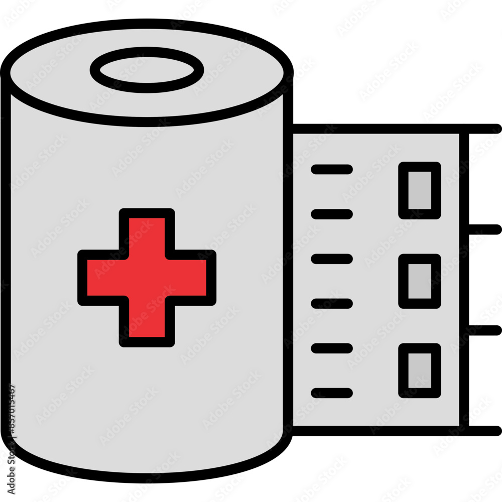 Obraz premium Bandage Roll Icon