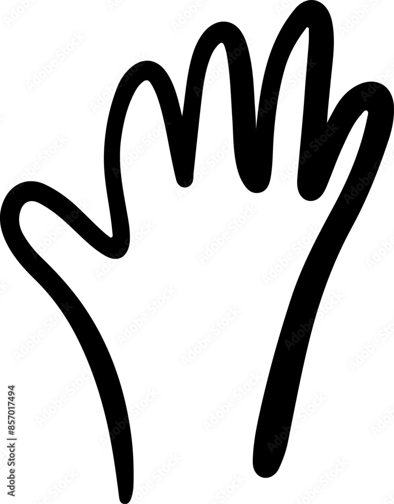 hand line art vector silhouette hand line art vector silhouette