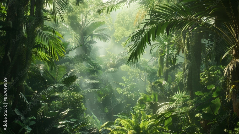 Visualize a lush tropical rainforest alive with the sounds of birdsong and the chatter of monkeys, its dense canopy and rich biodiversity forming a vibrant and awe-inspiring ecosystem. Visualize a lush tropical rainforest alive with the sounds of birdsong and the chatter of monkeys, its dense canopy and rich biodiversity forming a vibrant and awe-inspiring ecosystem.