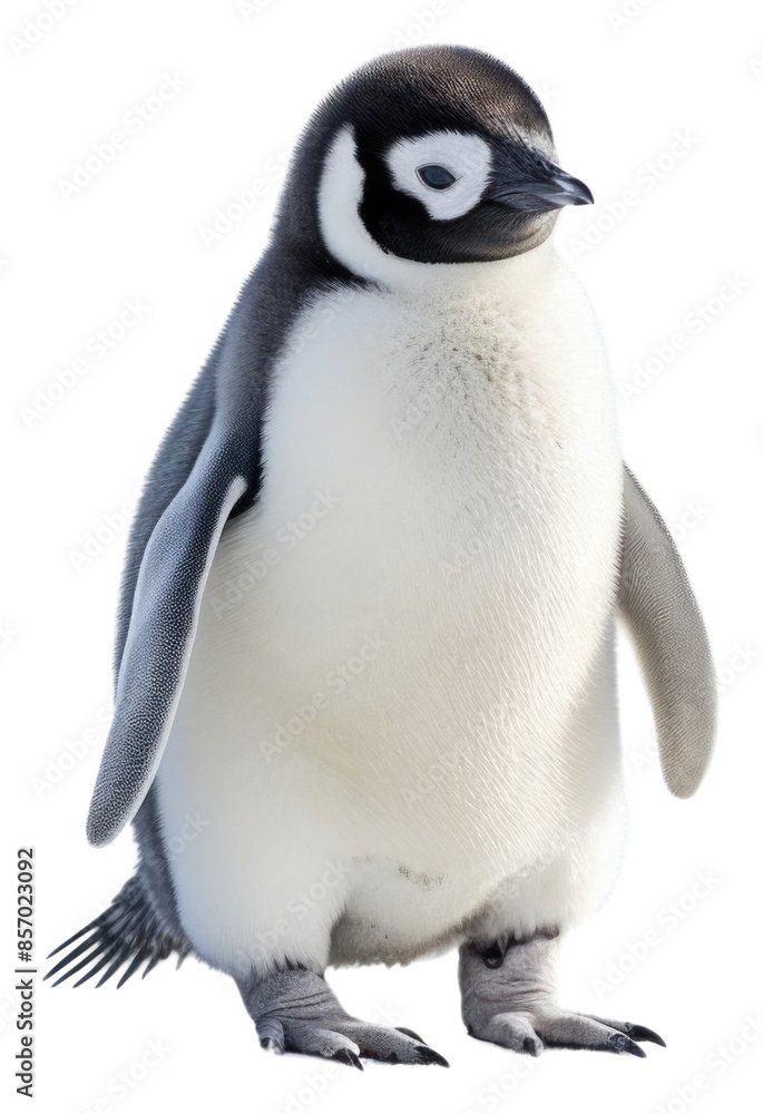 Fototapeta premium PNG Baby penguin animal white bird.