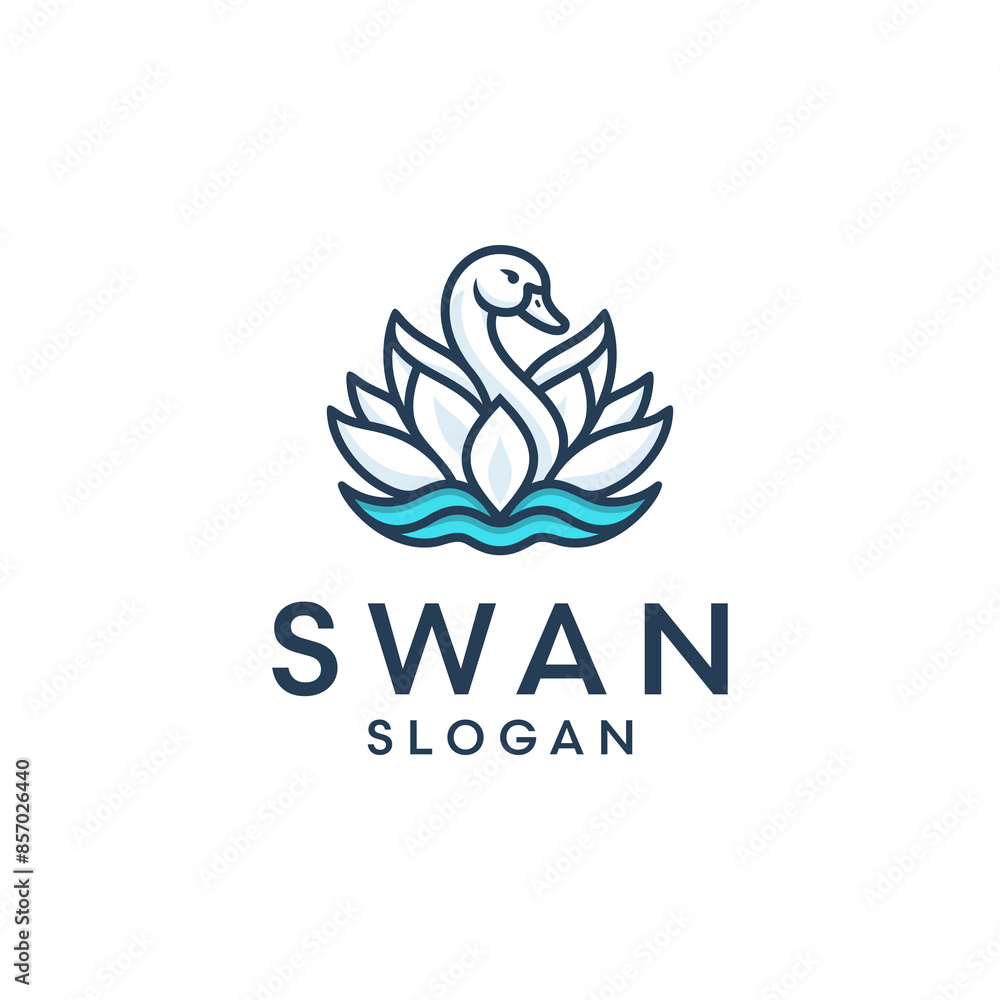 Swan Logo Design Template. Vector Illustration of Swan and Lotus Flower. Suitable for Spa, Hotel, Wedding, Fashion, Health and Beauty Care Clinics. Swan Logo Design Template. Vector Illustration of Swan and Lotus Flower. Suitable for Spa, Hotel, Wedding, Fashion, Health and Beauty Care Clinics.