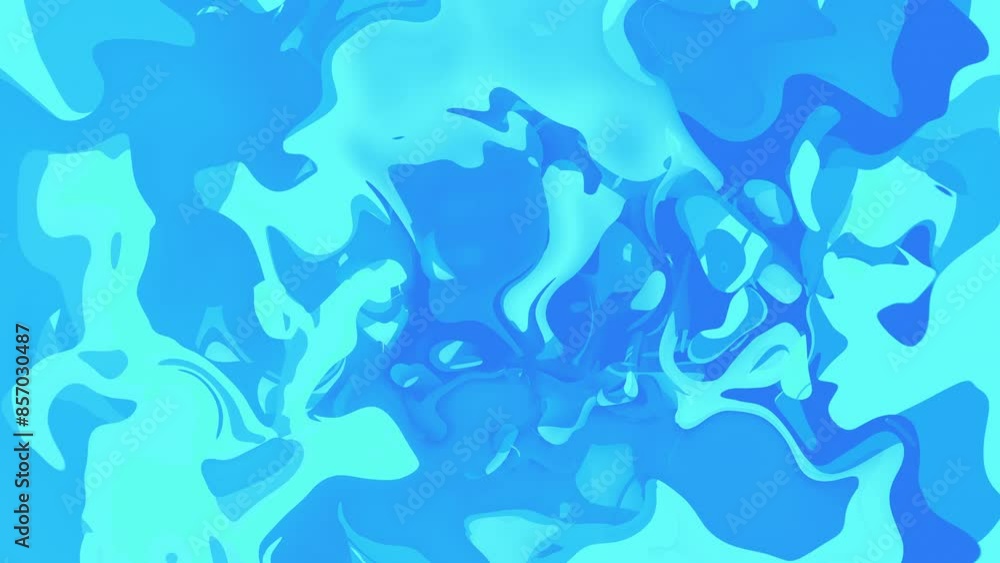 Blue Liquid Paint. Smooth Liquid Wavy Shapes. Looped video. Blue Liquid Paint. Smooth Liquid Wavy Shapes. Looped video.
