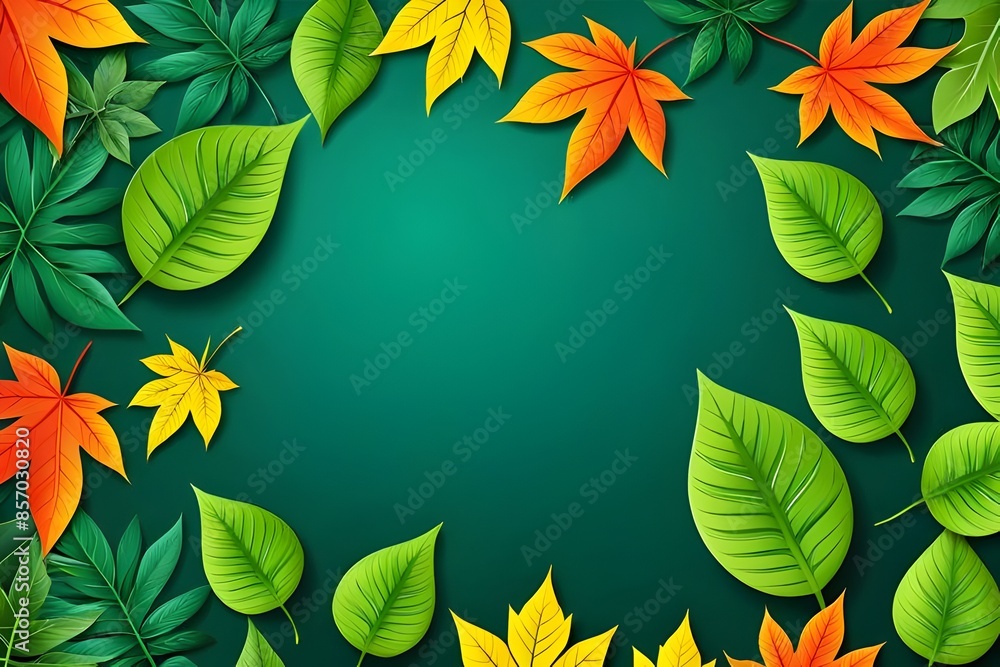 floral leaves background design floral leaves background design